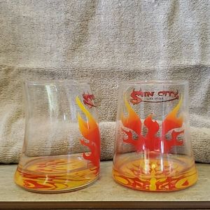 💀4 for $20- Set of 2 Sin City Glasses